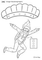 Vorschau - Mal- und Bastelvorlagen - Cooles Frühling Kunstprojekt: Fallschirmspringer - Seite 2
