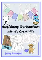 Vorschau - Arbeitsblätter - Einführung Wortfamilien mittels Geschichte - Deckblatt