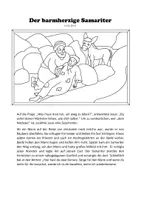 Vorschau - Arbeitsblätter - Der barmherzige Samariter - Seite 1