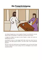 Vorschau - Arbeitsblätter - Die Tempelreinigung - Deckblatt