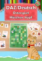 Vorschau - Spiele - DAZ/ Deutsch Ostern Häschen hüpf Spiel - Deckblatt
