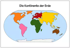 Vorschau - Mal- und Bastelvorlagen - Kontinente und Ozeane Legematerial A4 - Seite 3