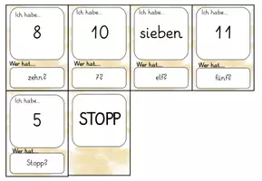 Vorschau - Spiele - Ich habe... wer hat..? Thema Zahlen - Spiel für den Matheunterricht - Seite 3