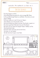 Vorschau - Arbeitsblätter - Lese-Mal-Blätter / 3-fach-differenziert / In der Schule - Seite 3