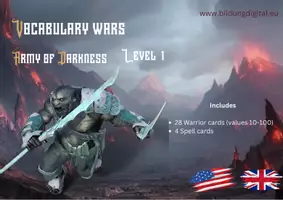 Vorschau - Bildkarten - Vocabulary Wars: Level 1: Army of Darkness (Englisch) - Seite 1