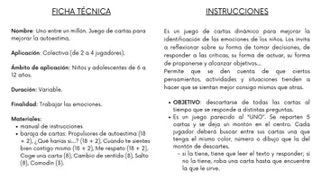 Vista previa - Unidades / Secuencias / Situaciones de Aprendizaje - Juego - Uno entre un millón - página 1