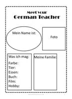Vorschau - Arbeitsblätter - Meet your German Teacher - Sich als Deutschlehrer vorstellen - Seite 3