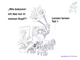 Vorschau - Stundenentwürfe - Lernen lernen Teil 1 - Interactive Präsentation - Seite 1