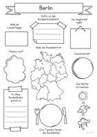 Vorschau - Arbeitsblätter - Deutschland Bundesländer Steckbriefe 🇩🇪🌍 | Materialpaket Deutschland - Seite 3