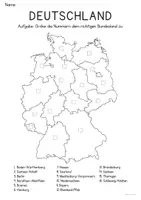 Vorschau - Arbeitsblätter - Deutschland Bundesländer & Hauptstädte lernen | Deutschland 🇩🇪🌍 - Seite 1
