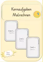 Vorschau - Spiele - Lernkarten Kernaufgaben Malrechnen (2*, 5*, 10*) - Deckblatt