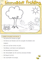 Vorschau - Arbeitsblätter - Lesemalblatt "Frühling" (3-fach differenziert) - Seite 2