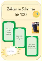 Vorschau - Spiele - Lernkarten Zählen in Schritten bis 100 2.Klasse - Deckblatt