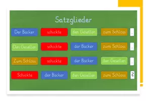 Vorschau - Arbeitsblätter - Satzglieder erkennen und verschieben lernen - Seite 1