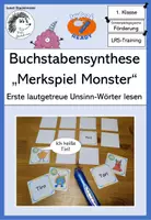 Vorschau - Spiele - Buchstabensynthese: „Merkspiel Monster“ - Deckblatt