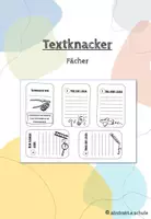 Vorschau - Merkblätter - Merkfächer zum "Textknacker" - Deckblatt