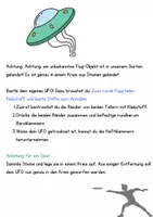 Vorschau - Arbeitsblätter - Bastelanleitung und Leseübung: Bastle ein Frisbee - Deckblatt