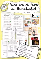 Vorschau - Unterrichtsreihen - Ramadan: Ali und Fatma feiern das Ramadanfest(Zuckerfest) Kl 1/2 Grundschule Ethik - Deckblatt