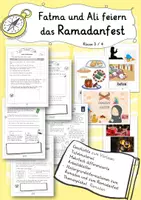 Vorschau - Unterrichtsreihen - Ramadan: Ali und Fatma feiern das Ramadanfest (Zuckerfest) Kl 3/4 Ethik Grundschule - Deckblatt