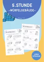 Vorschau - Unterrichtsreihen - Würfelgebäude: 5. Stunde (Klasse 1/2) - Deckblatt