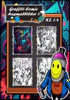 Vorschau - Mal- und Bastelvorlagen - Graffiti Comic Ausmalbilder - Deckblatt