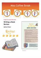 Vorschau - Arbeitsblätter - Writing a Book Review (Method Sheet) - Deckblatt
