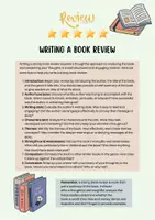Vorschau - Arbeitsblätter - Writing a Book Review (Method Sheet) - Seite 1