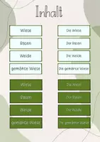 Vorschau - Stundenentwürfe - Tafelbild: Die 4 Wiesenarten: Wiese, Rasen, Weide & gemähte Wiese - Seite 2