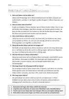 Vorschau - Arbeitsblätter - AB mit Fragen zum Thema "Zebras" + Lösungsblatt - Seite 1