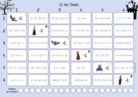 Vorschau - Arbeitsblätter - Terme mit Potenzen zusammenfassen - Spiel (10 im Team) - Seite 3