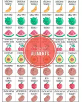 Aperçu - Affichage - STICKERS ALIMENTS 🍓 - Page de couverture