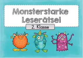 Vorschau - Aufgabenkarten - Monsterstarke Leserätsel (ab der 2. Klasse) - Seite 2