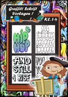 Vorschau - Mal- und Bastelvorlagen - Graffiti Schrift Ausmalbilder - Deckblatt