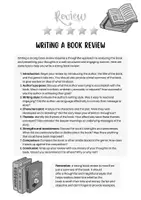 Vorschau - Arbeitsblätter - Writing a Book Review (Method Sheet) - Seite 2