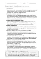 Vorschau - Arbeitsblätter - AB mit Fragen zum Thema "Zucker" + Lösungsblatt + Mindmap + Infografik - Seite 3