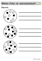 Vorschau - Arbeitsblätter - Wahrscheinlichkeit Paket 1 - Grundschule - Seite 1