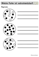 Vorschau - Arbeitsblätter - Wahrscheinlichkeit Paket 1 - Grundschule - Seite 2