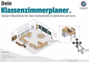 Vorschau - Poster - Sitzplan Sitzordnung Klassenzimmerplaner Klassenraumplaner - Seite 1