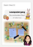 Vorschau - Arbeitsblätter - Lesespaziergang - Das verschwundene Osterei (+ AnyBook Version) - Deckblatt