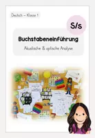 Vorschau - Arbeitsblätter - Akustische Analyse - Buchstabeneinführung "S" (Superheld) #silvesterknaller23 - Deckblatt