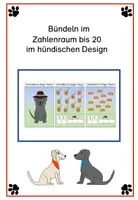 Vorschau - Stationenlernen - Bündeln im ZR bis 20 im hündischen Design - Deckblatt