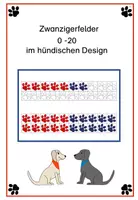 Vorschau - Merkblätter - Zwanzigerfelder mit Pfotenmotiv - Deckblatt