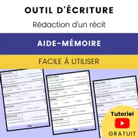 Aperçu - Fiches - Liste de Vérification : Écrire un Récit - Page de couverture