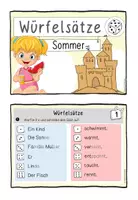 Vorschau - Stationenlernen - Würfelsätze - Sommer: Abschreibkartei | 2-fach differenziert - Seite 2