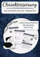Vorschau - Arbeitsblätter - Charakterisierung Leitfaden + Redemittel - Deckblatt