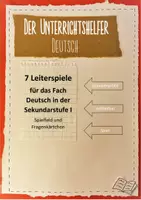 Vorschau - Spiele - 7 Leiterspiele für das Fach Deutsch in der Sekundarstufe I - Deckblatt