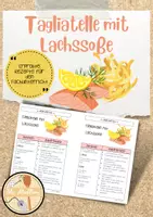 Vorschau - Unterrichtsreihen - Rezepte für den Fachunterricht - Tagliatelle mit Lachssoße - Deckblatt