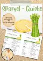 Vorschau - Unterrichtsreihen - Rezept für den Fachunterricht - Spargel - Quiche - Deckblatt