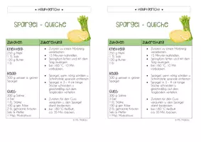 Vorschau - Unterrichtsreihen - Rezept für den Fachunterricht - Spargel - Quiche - Seite 2