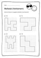 Vorschau - Arbeitsblätter - Maßstab (Zeichnen und Rechnen) - Seite 3